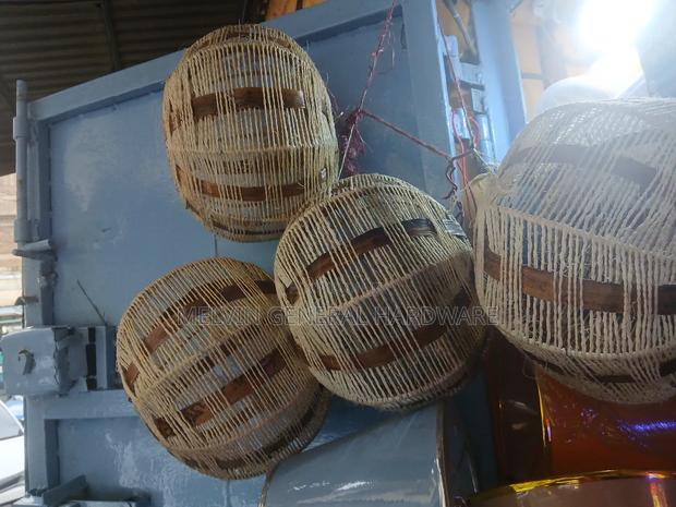 Sisal Wooden Lampshade - main view