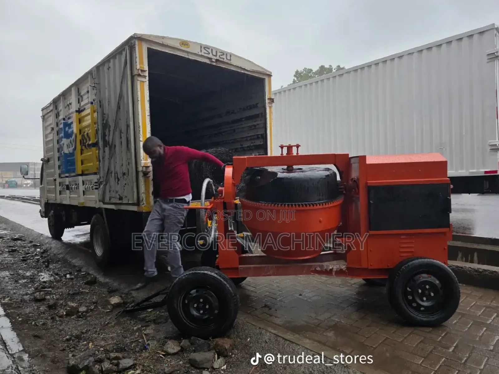Indian Concrete Mixer 500l Diesel 6.5hp Engine.