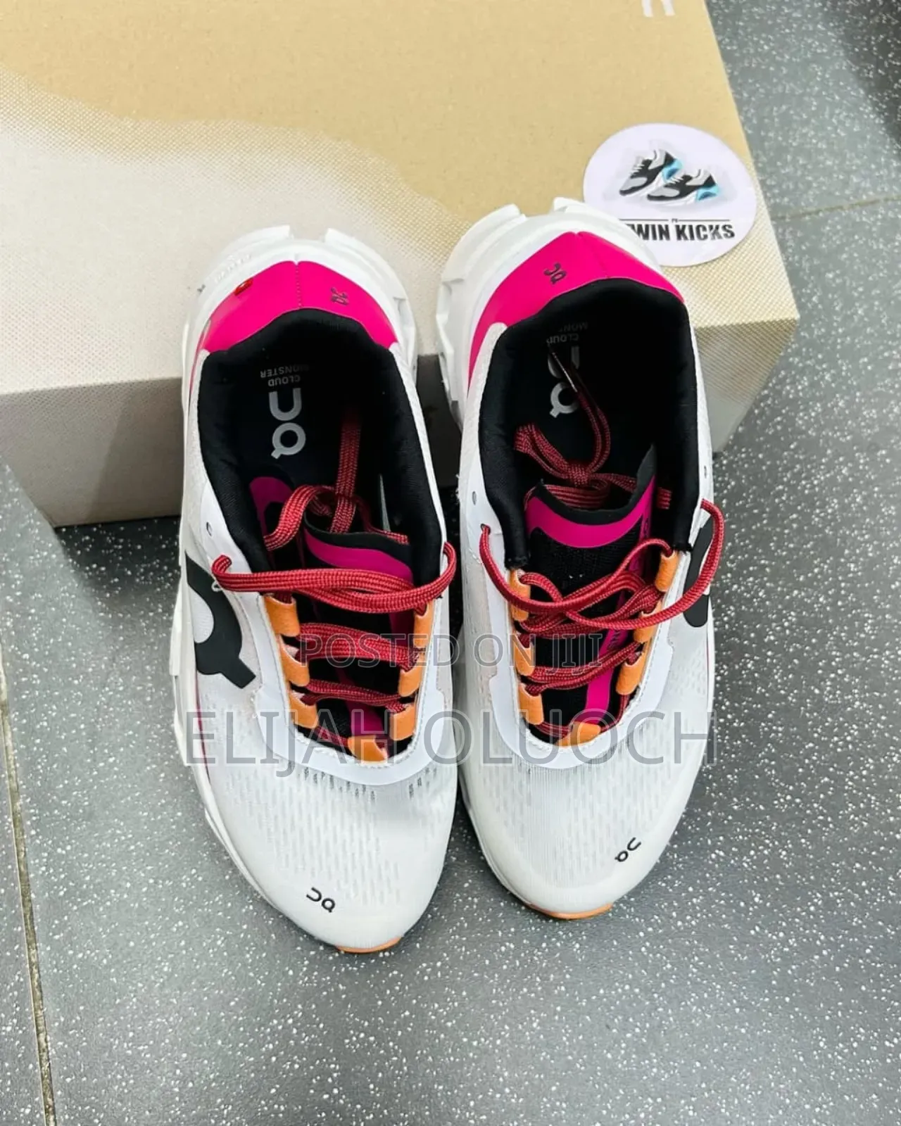 Qc Cloudtec Running Shoes White Pink