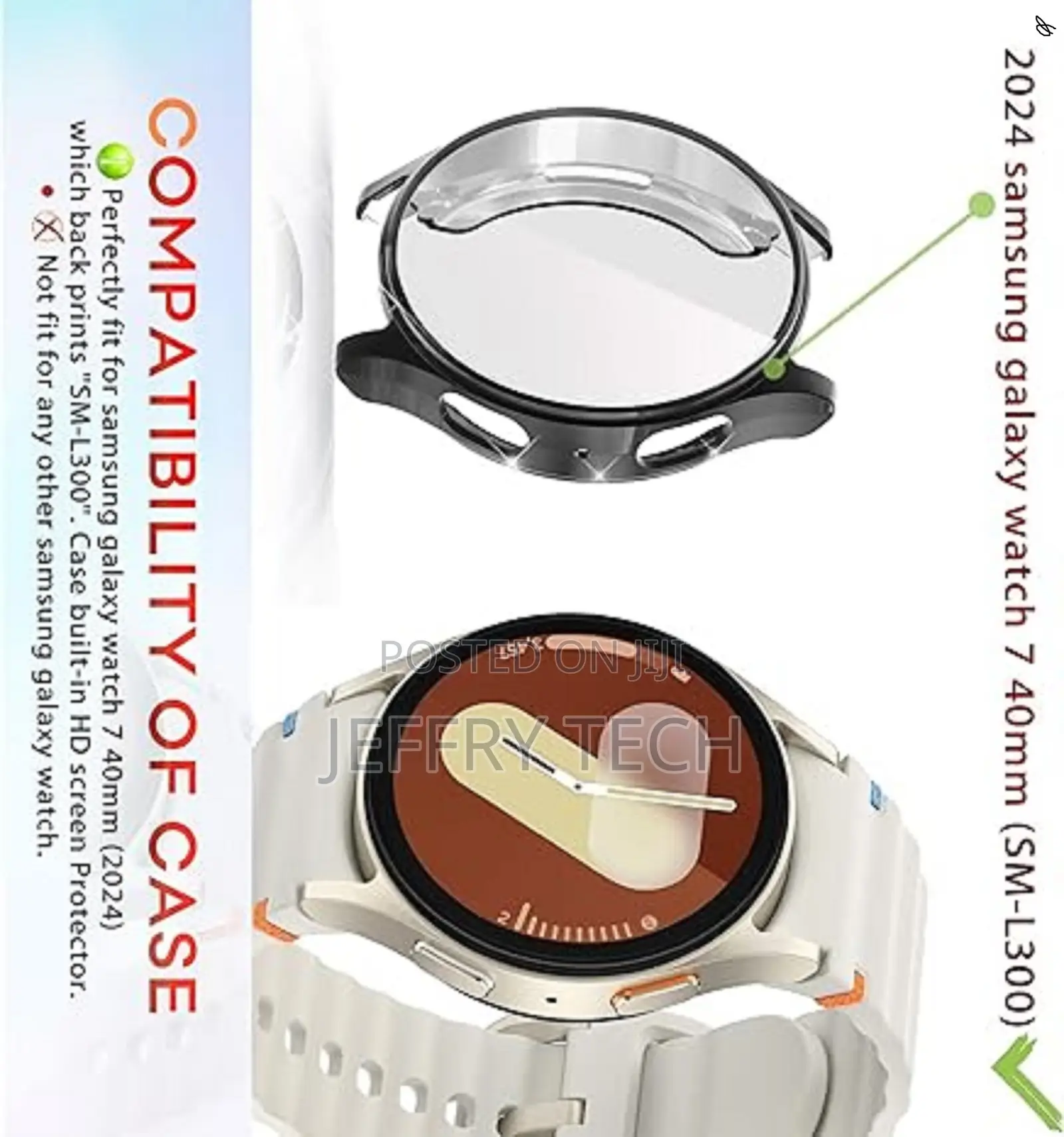 Awery Samsung Galaxy Watch 7 40mm Screen Protector Case