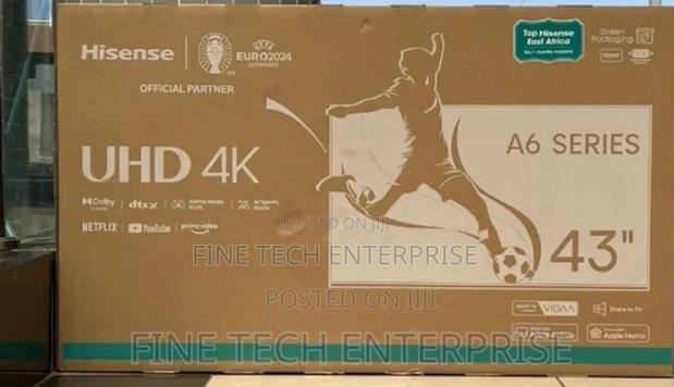 Hisense 43 Inches 43a6kken Smart Frameless Tv