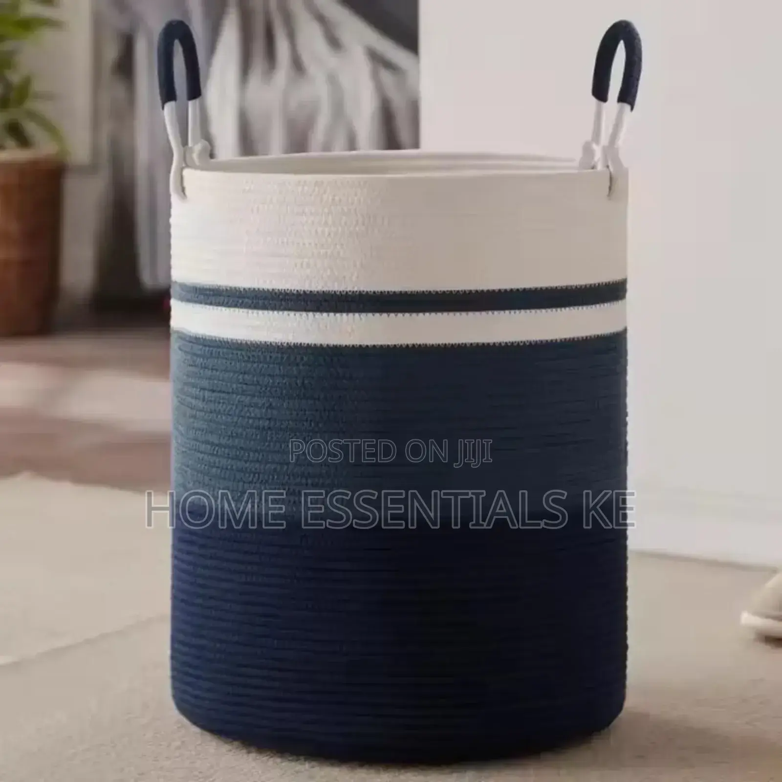*Cotton Rope Basket*Decorative /Laundry Basket