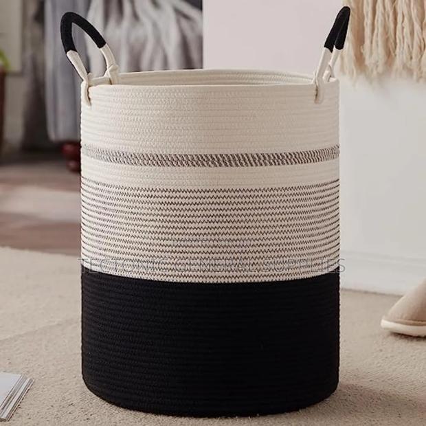 *Cotton Rope Basket*Decorative /Laundry Basket - thumbnail 3