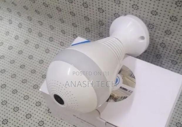 Indoor One Lens Bulb CCTV Camera With Audio