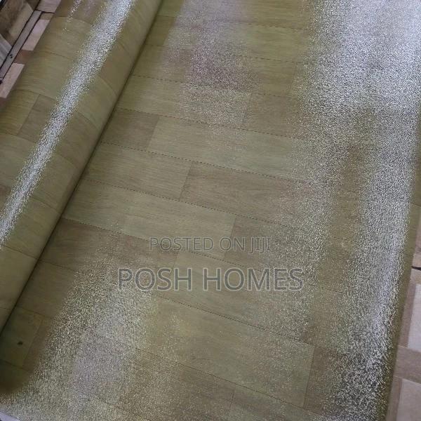 PVC Vinyl Realistic Wooden Mkeka Wa Mbao