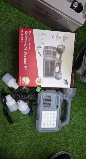 Multifunctional Solar Light System With Radio 100watts
