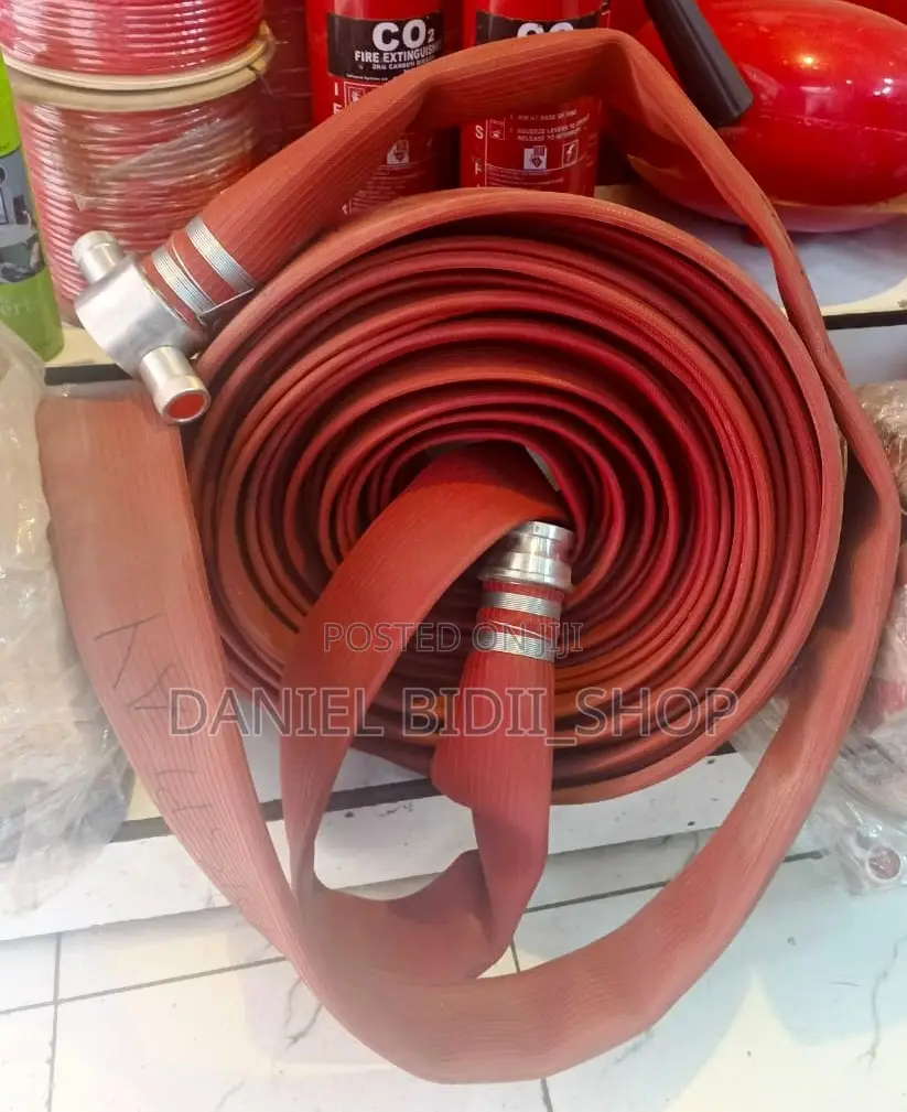 Rubber Fire Hose Pipe With Handles Red 2.5inch