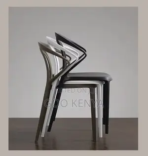 Outdoor Chair; Stackable Plastic Chair With Armrests for Outdoor Use