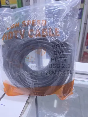 20 Meters Strong Hdmi to Hdmi Cable Black Rubber Coated