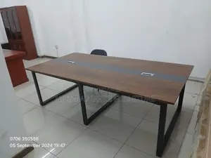 2.4m Cable Management Premium Finish Boardroom Table