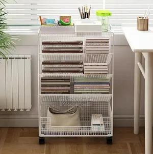 Multipurpose Bookshelf Stand With Wheels