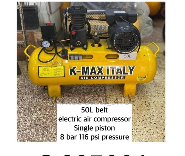 Belt Driven Electric Air Compressor Single Piston 50ltrs - main view