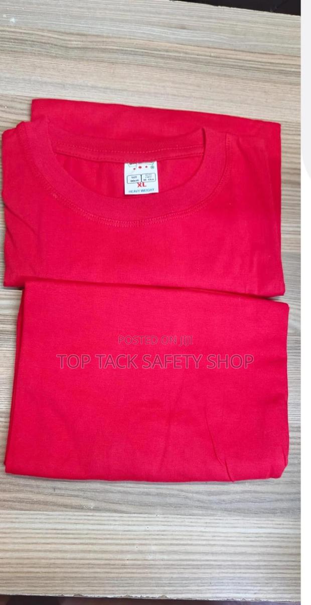Red Adult Round Neck T-Shirt