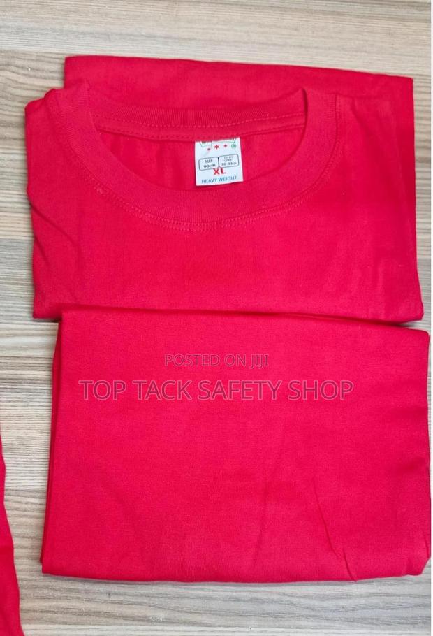 Red Adult Round Neck T-Shirt - thumbnail 2