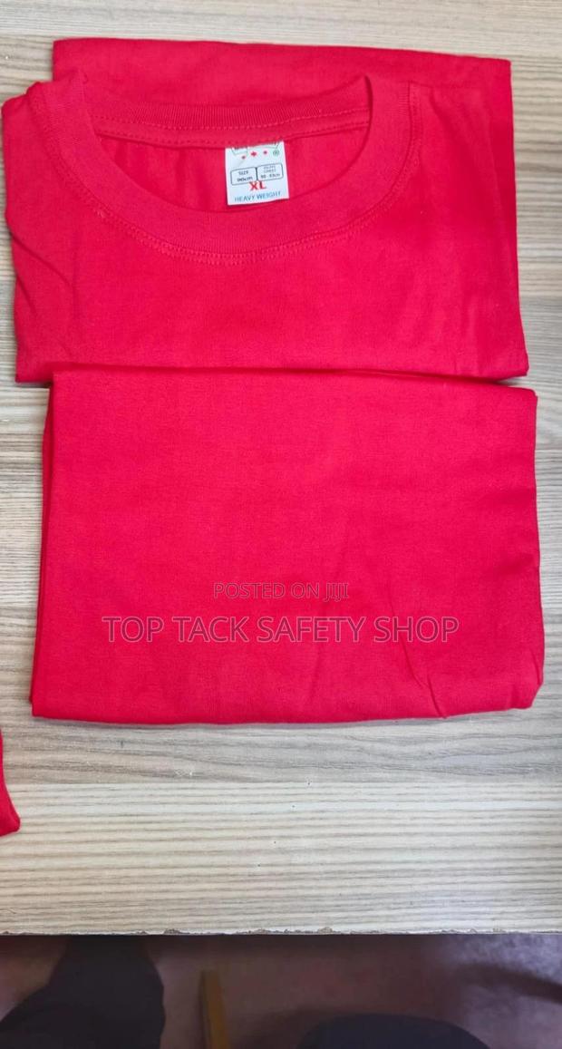 Red Adult Round Neck T-Shirt - thumbnail 3