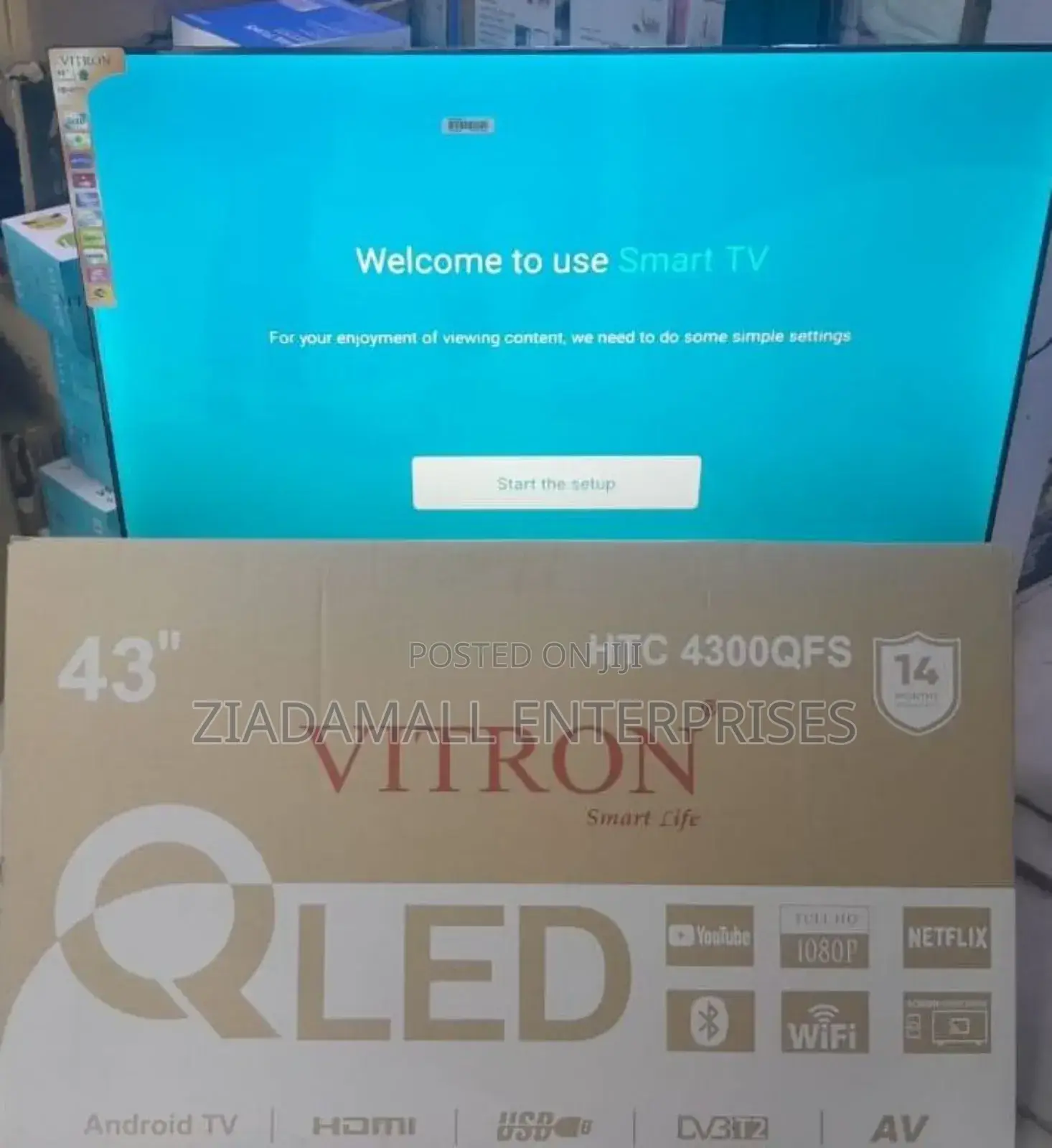 Vitron 43 Qled Picture, Brilliant Color – Vitron 43" Qled Smart Tv