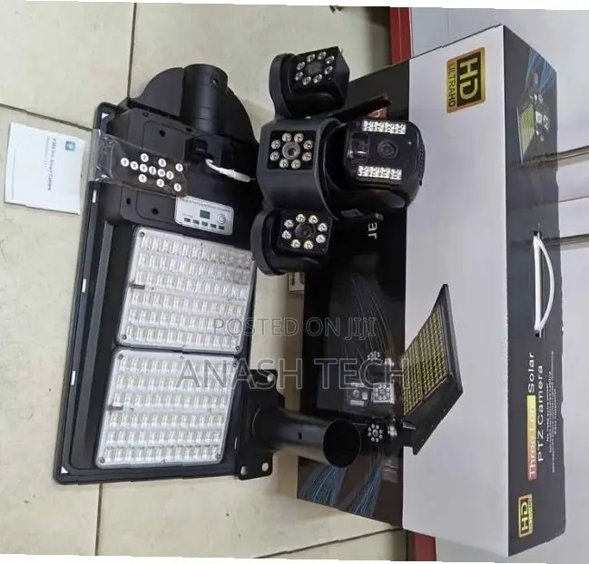 Real Deal 4g Solar PTZ Camera With Floodlight Tripple Lens