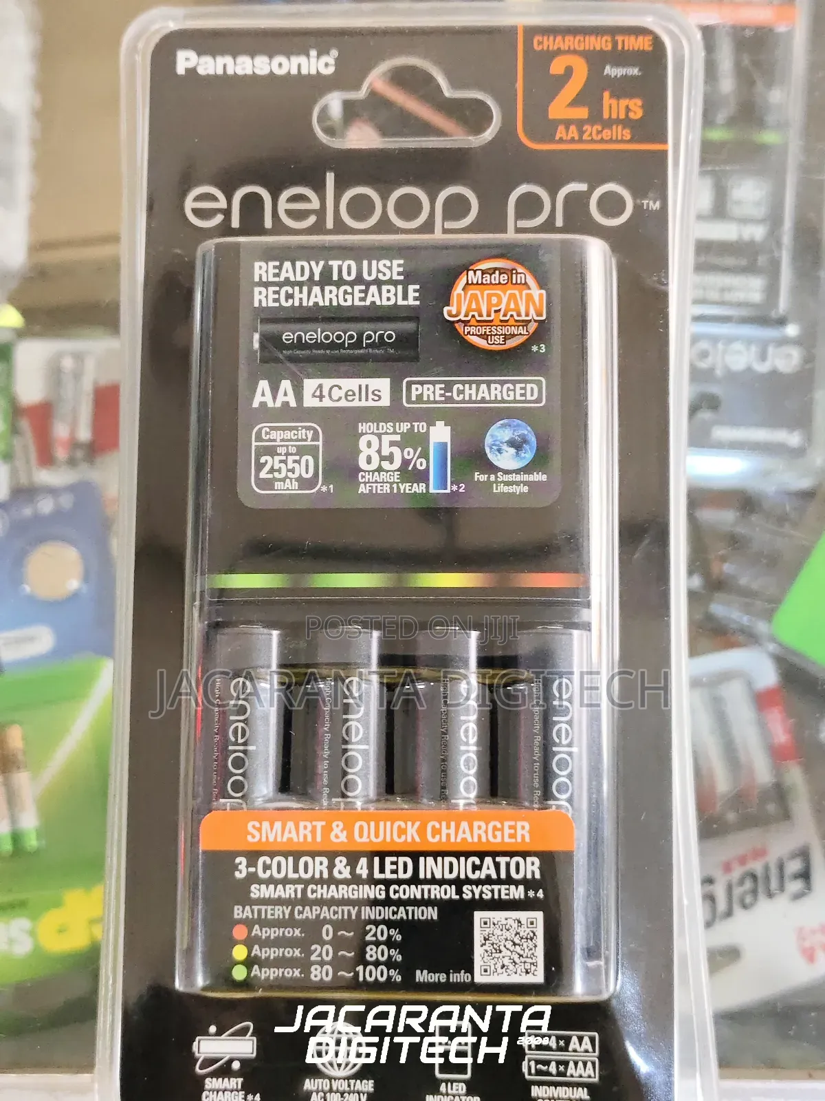 Panasonic Eneloop Pro Aa Batteries Rechargeable With Smart Charger