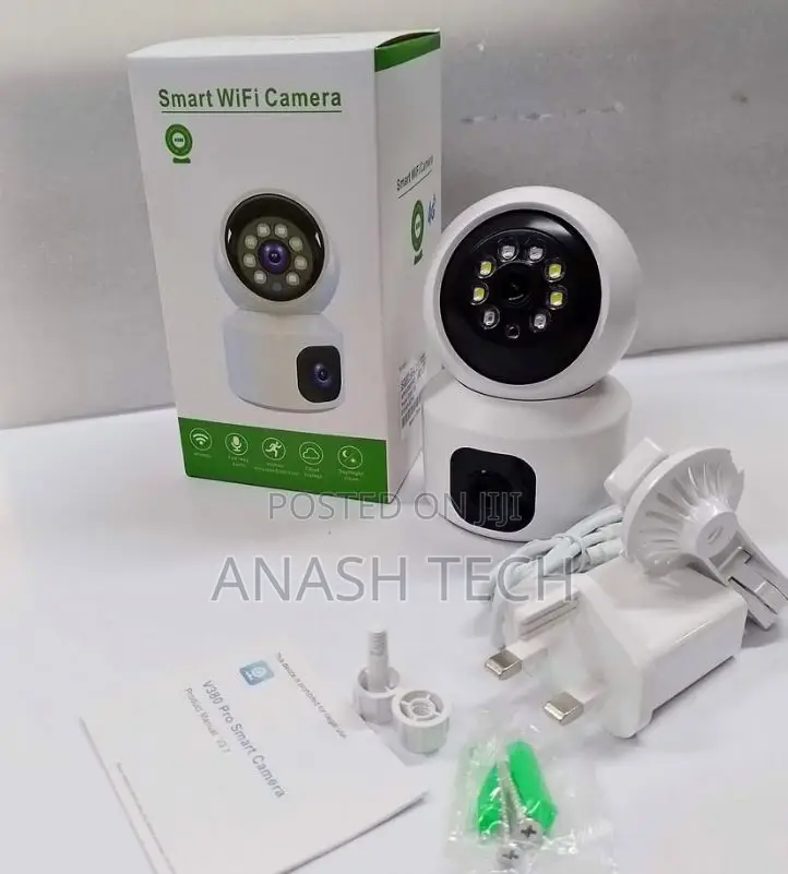 Advanced Indoor Home Wireless Wi-Fi V380 Dual Lenscctv Camera