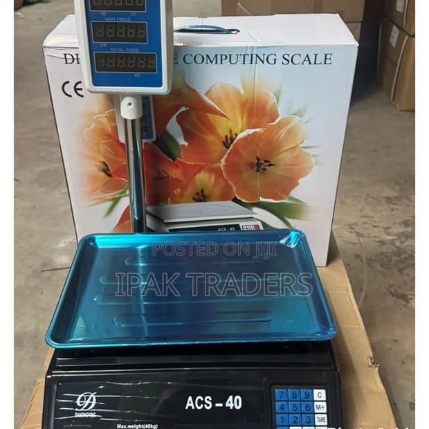 Acs 40kg Weighing Scale With Display Pole - main view