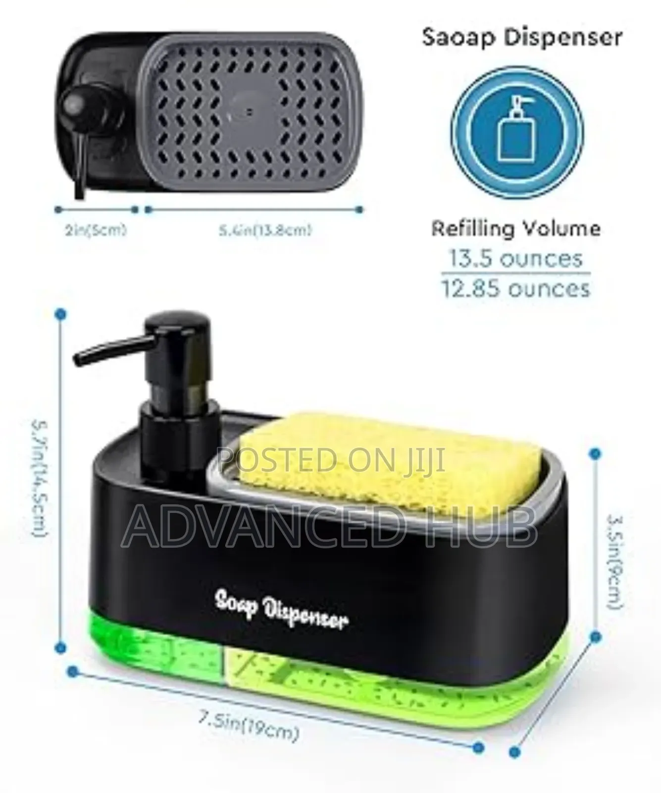 2 in 1 Soap/Detergent Dispenser