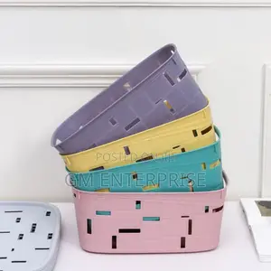 *Multipurpose Sundries Storage Baskets With Lid