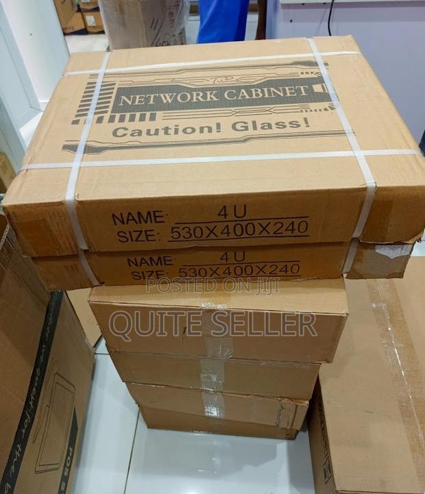 4u Deep Data Cabinet (530x 400 *240 )Lockable, Reversible Front Door - main view