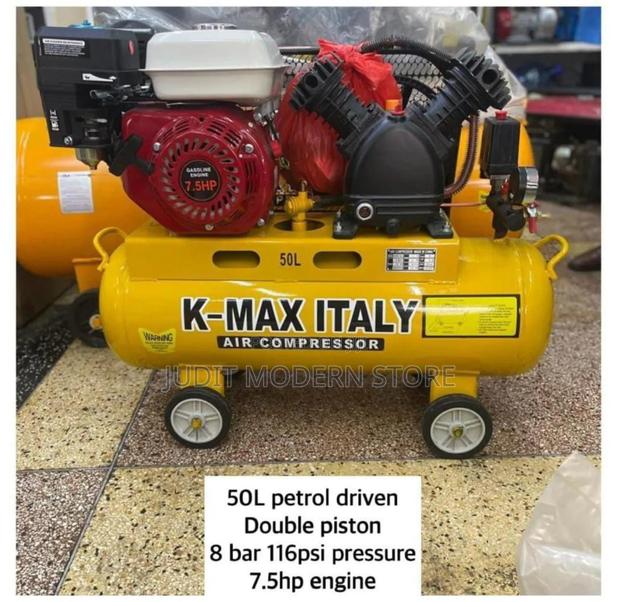 K-Max Italy 50l Petrol Driven Air Compressor - main view