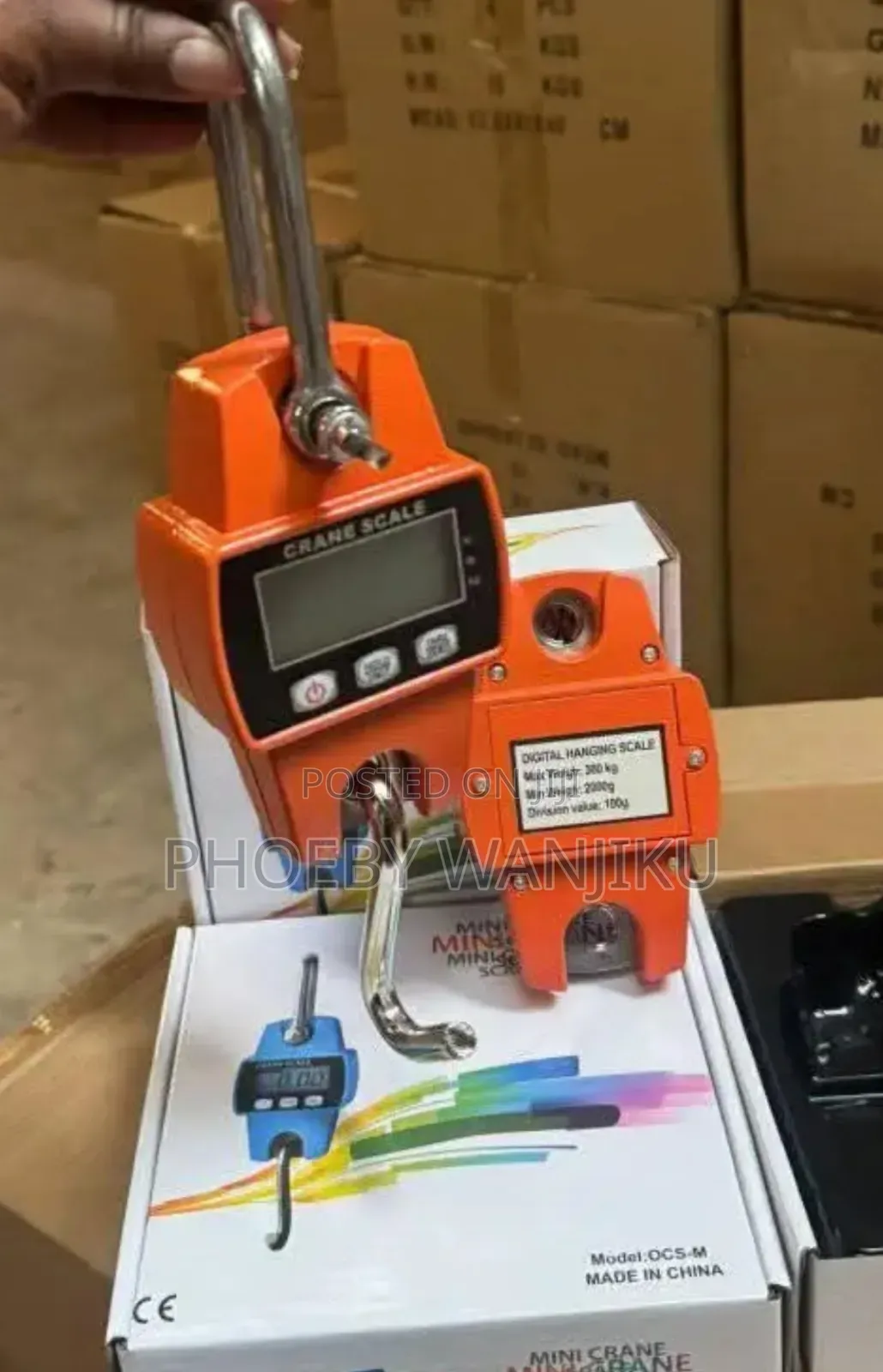 300kgs Digital Mini Crane Scale/Crane Scale Hanging