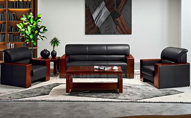 Office Sofa: Black Red Liner Office Sofa