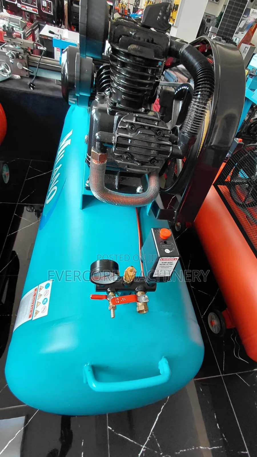 Milano Italia 500l Electric Three Phase Air Compressor 7.5hp.