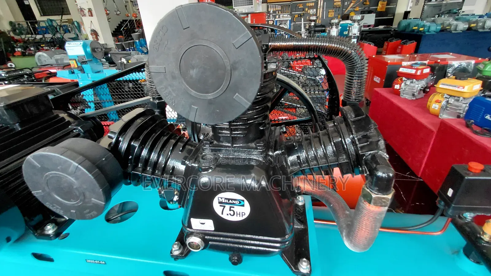 Milano Italia 500l Electric Three Phase Air Compressor 7.5hp.