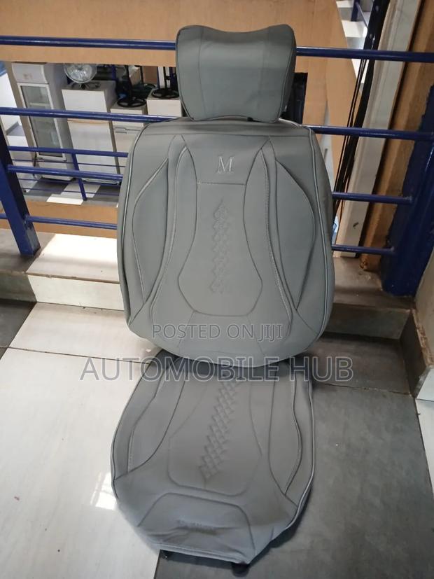 Leather Car Seat Cover Grey - 5 Seater Seat Cover