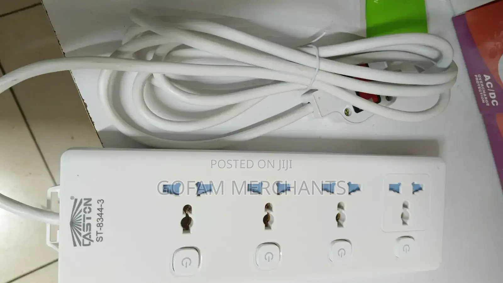 Heavy Duty 4way Extension (Fridge, Washing Machine, Cooker, Ironbox)