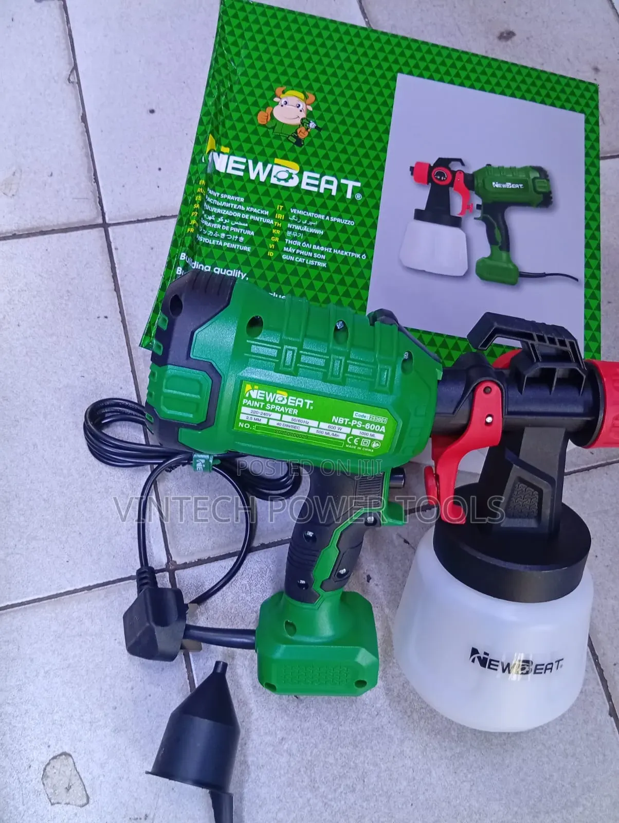 Electric Spray Gun 600 W/Newbeat Spray Gun