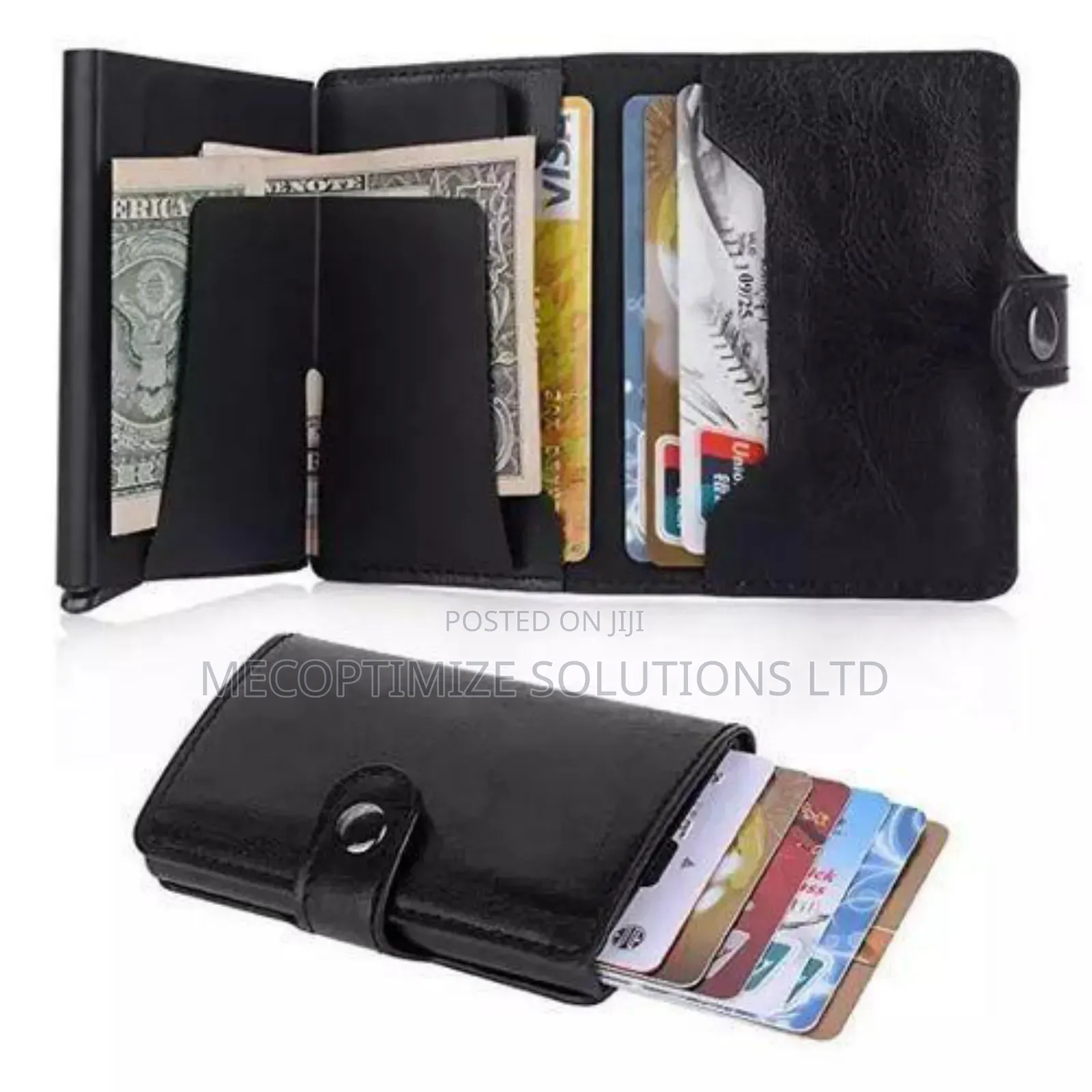 Credit Card Wallet Leather Card Holder Cheque Money Organizer