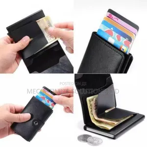 Credit Card Wallet Leather Card Holder Cheque Money Organizer