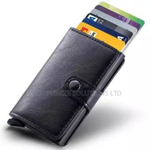 Credit Card Wallet Leather Card Holder Cheque Money Organizer