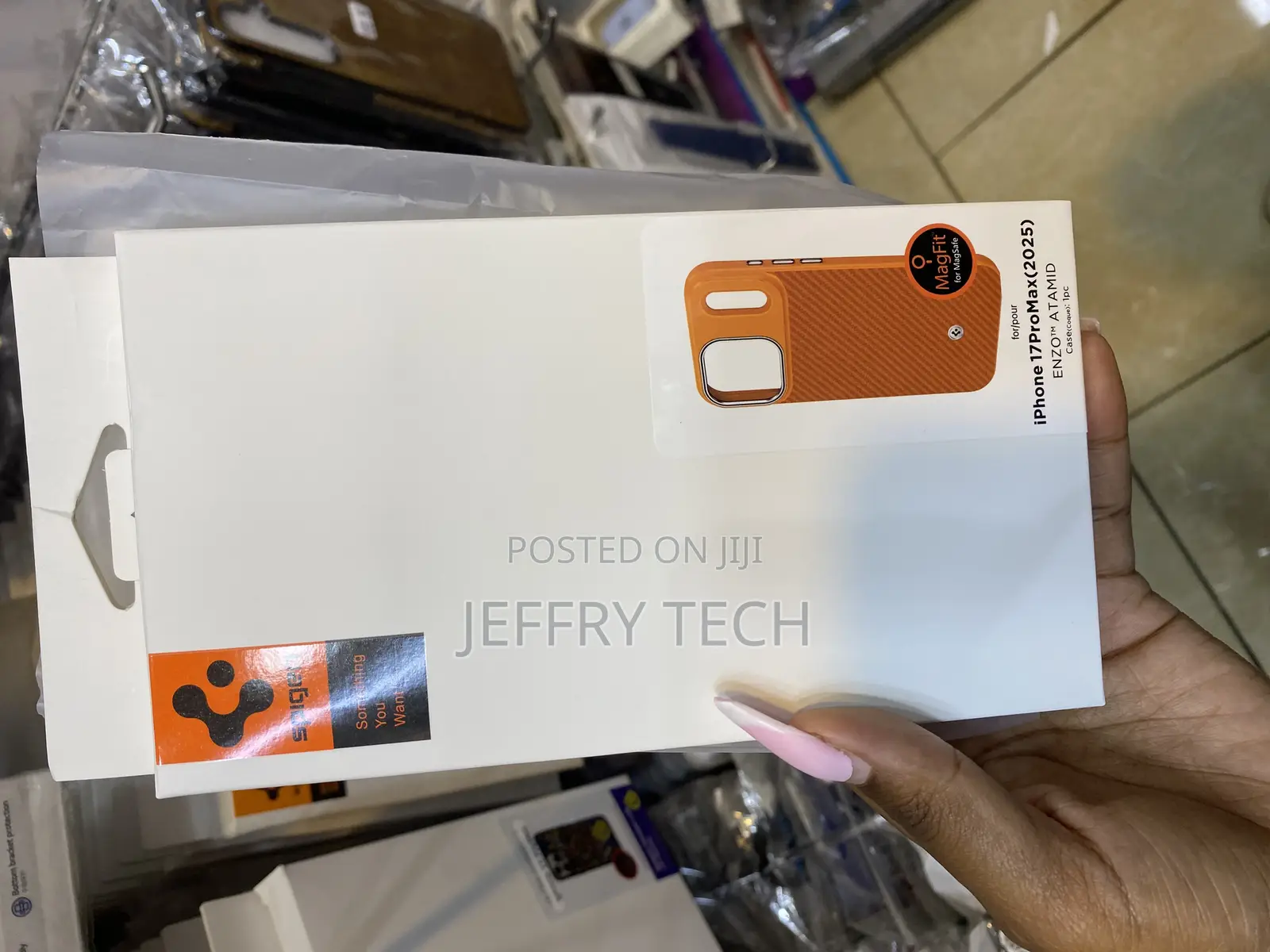 Kipsa Spigen Enzo Aramid T Magfit Designed for iPhone 17 Pro Max Case