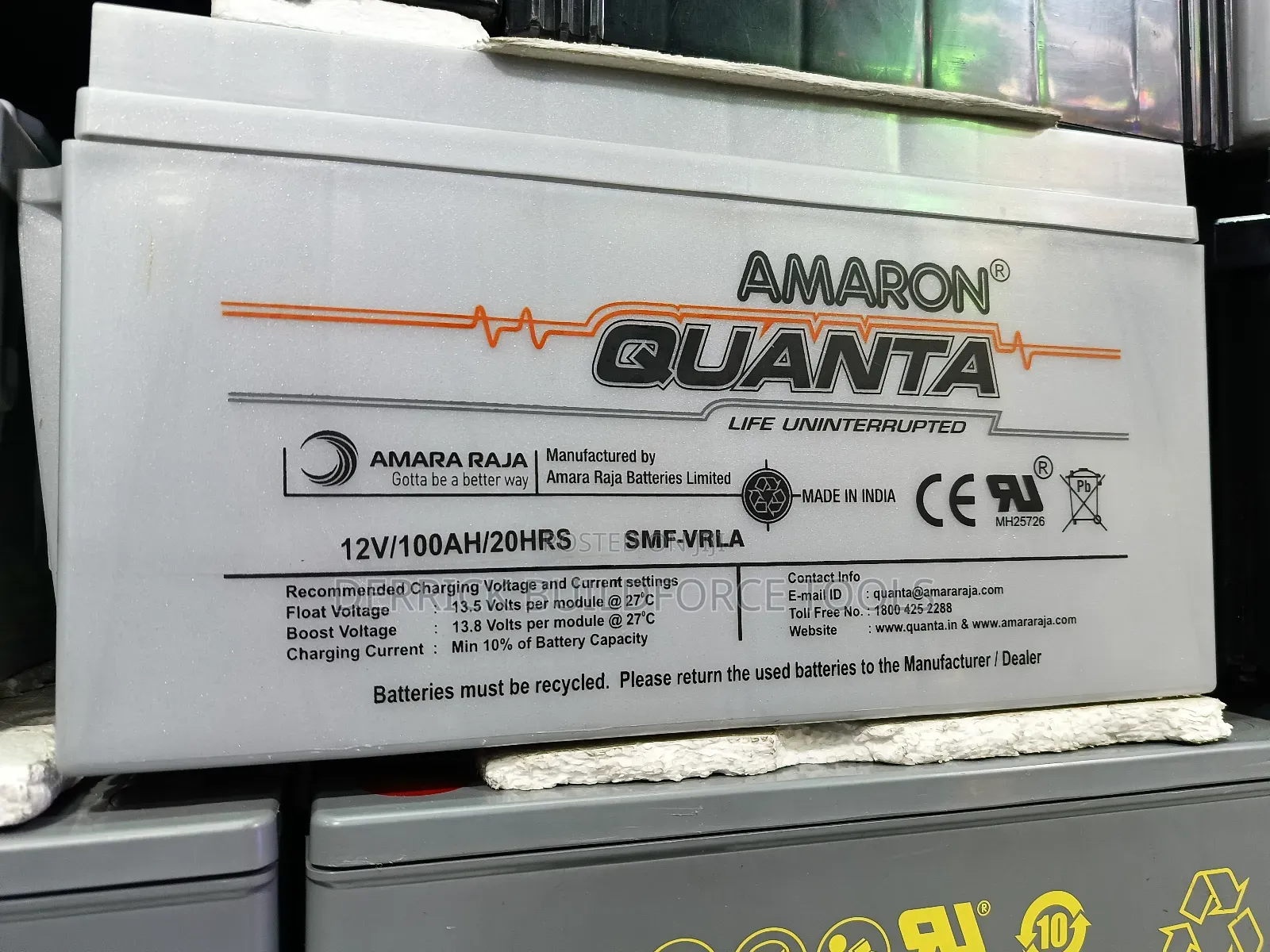 Amaron Quanta 12v 100ah 20hrs Deep Cycle Battery