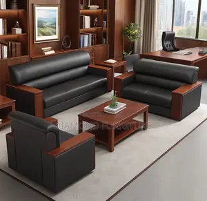 Office Furniture; {5-Seater Premium Executive Office Waiting Sofa}