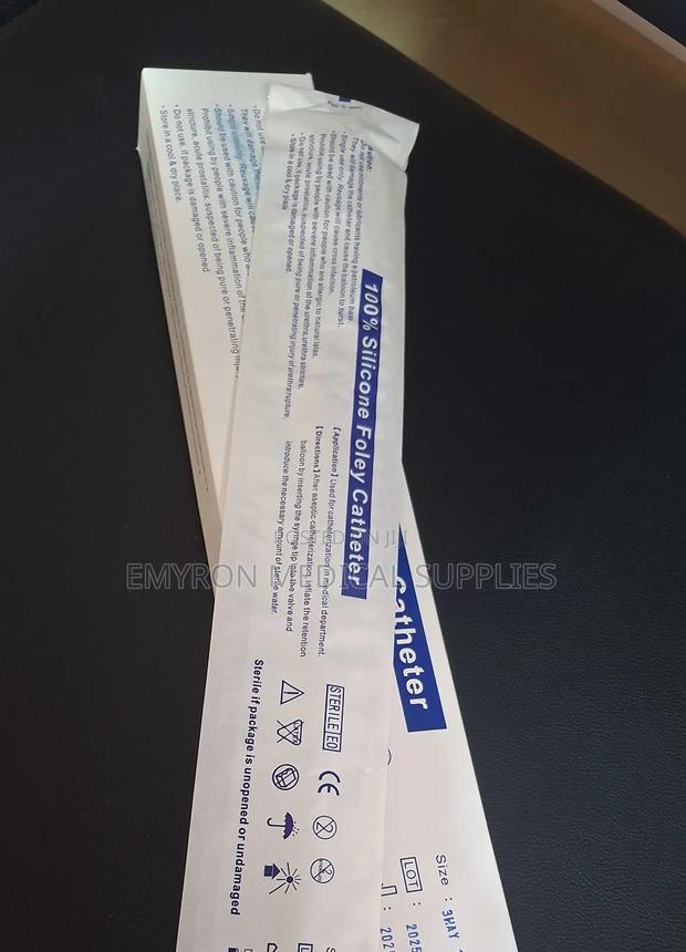 Pure Silicone Urinal Catherter 3 Way Size16-Size 24 - main view