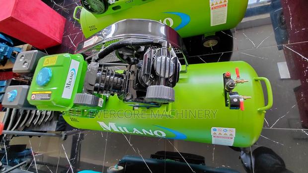 Milano 200l Petrol Air Compressor Machine Two Piston. - thumbnail 3