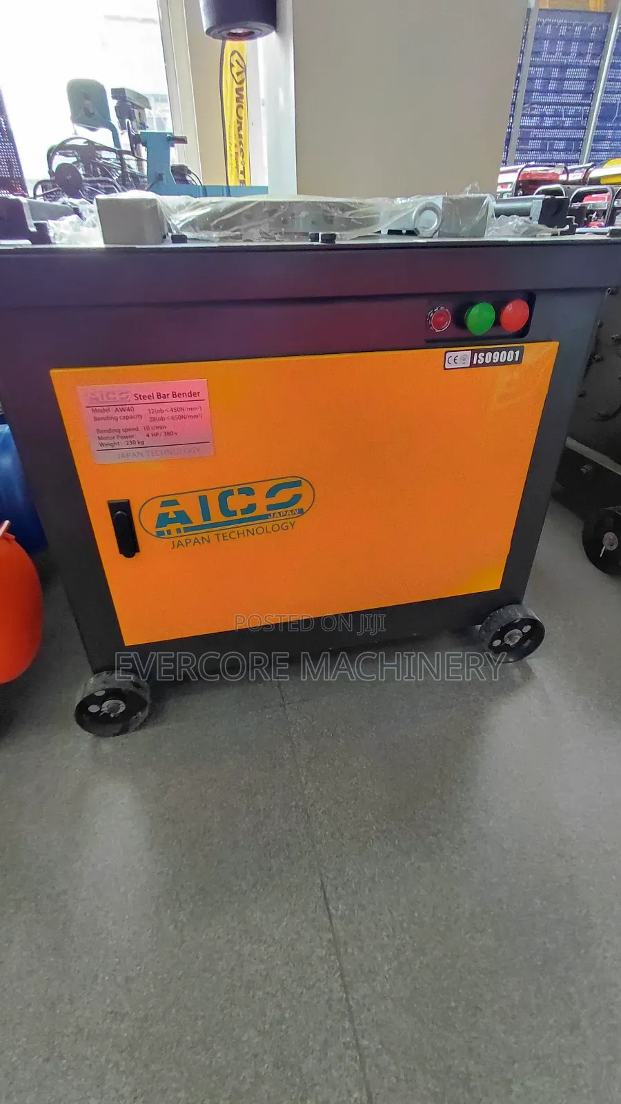 Aico Japan Electric Bar Bender and Bar Cutter Machine.