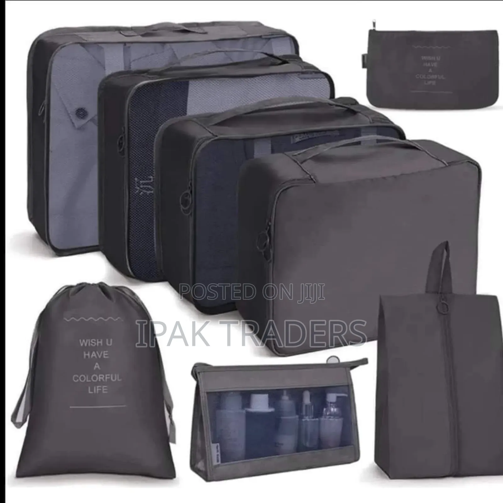*8pcs Luggage Travel Organizers for Suitcase With Toiletry Case*