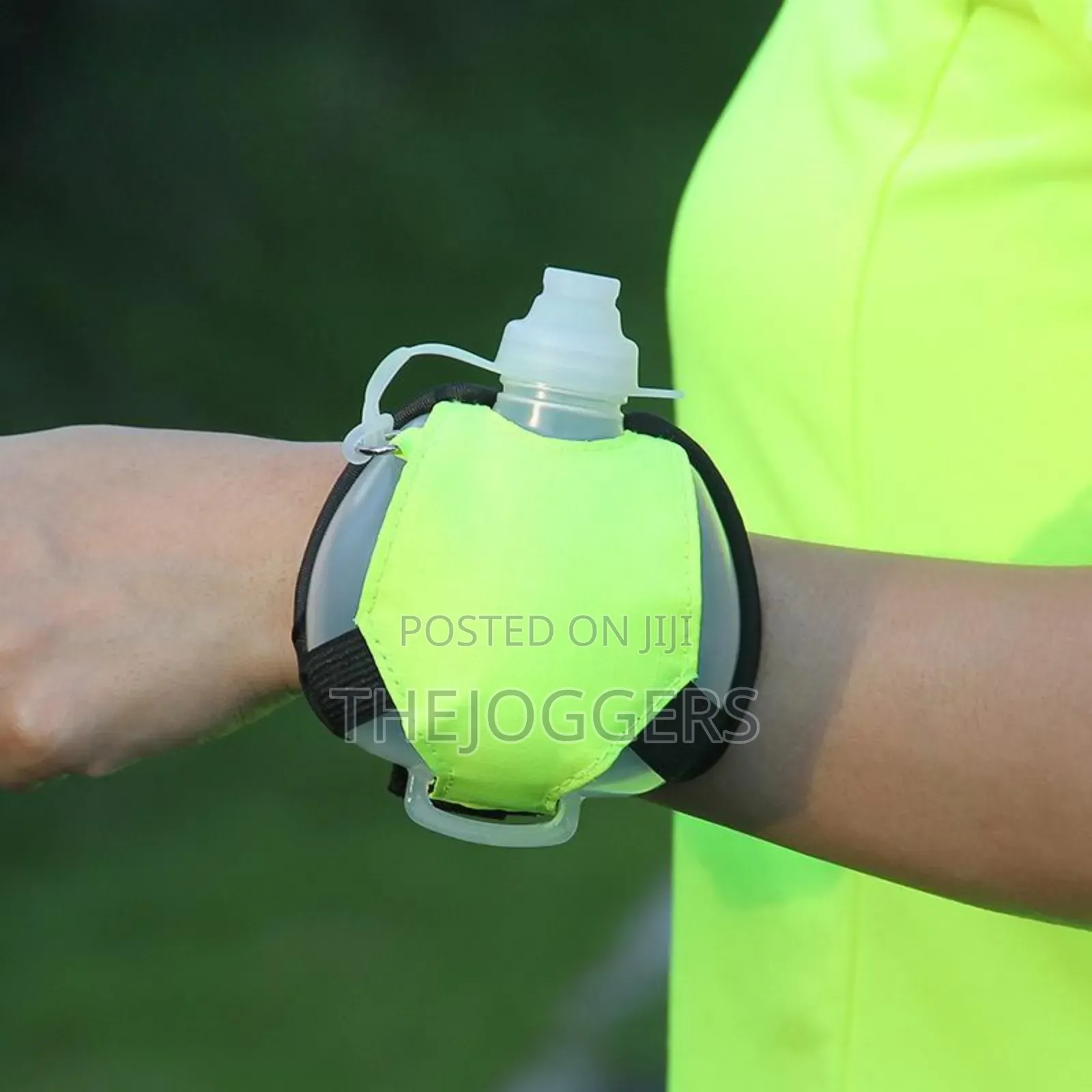 200ml Running Wrist Water Bottle Adjustable Strap (Green)