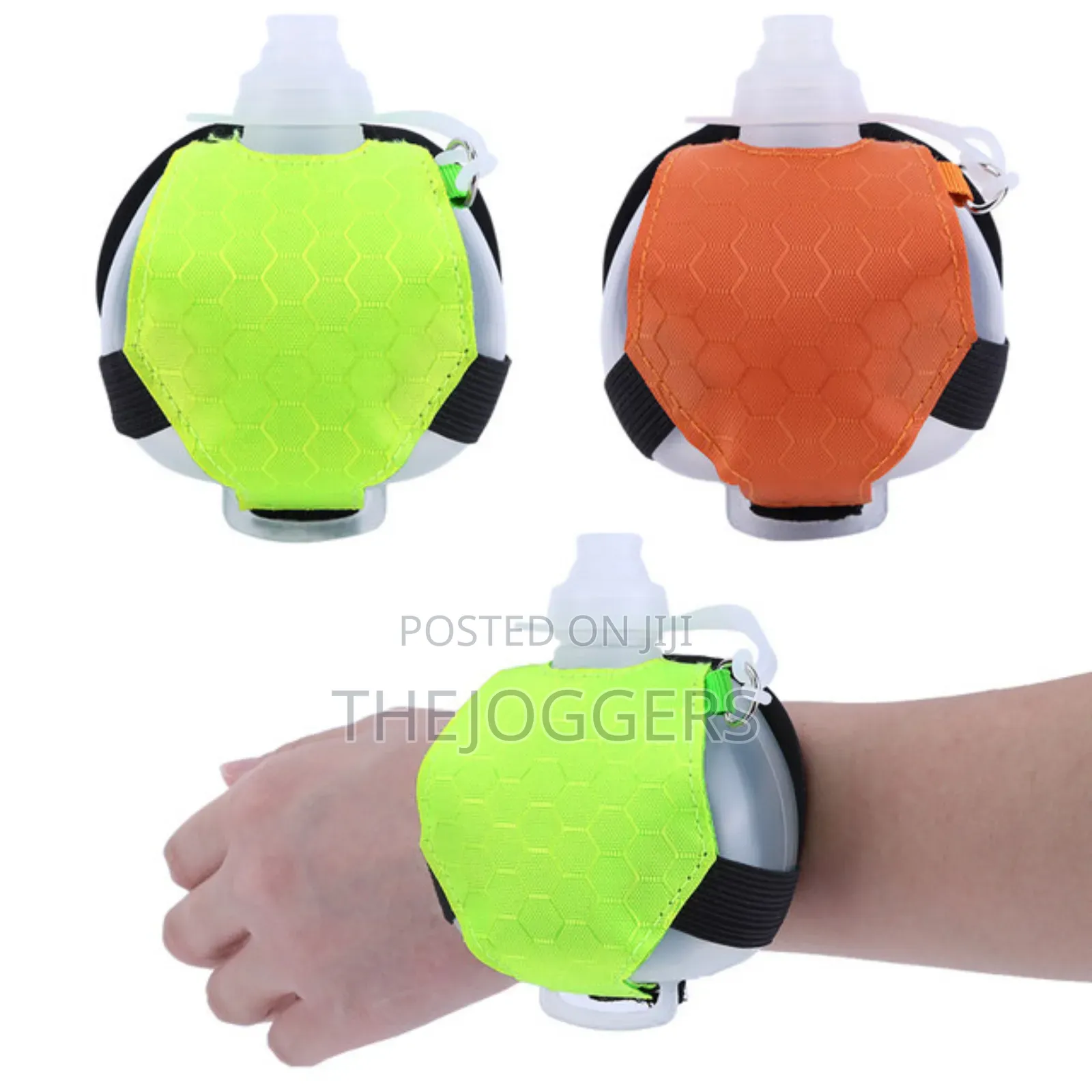 200ml Running Wrist Water Bottle Adjustable Strap (Green)