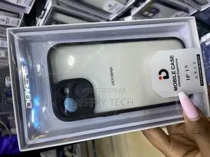 Covew Transparent Plastic Rubber Bumper Case for iPhone 15 Doyer