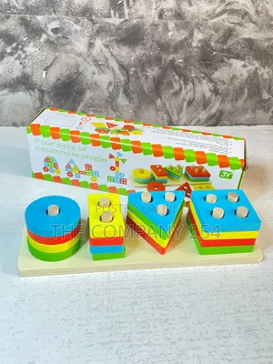 Quality Kids Toy Four Column Bocks
