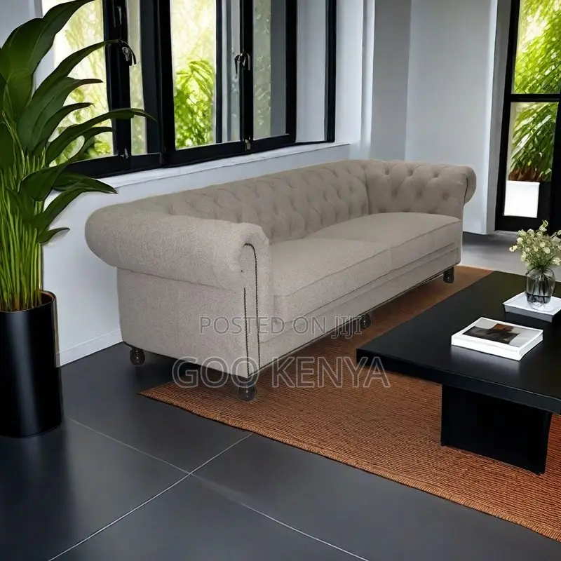 Home Sofa; High-Quality Fabric Sofa With Three Seats